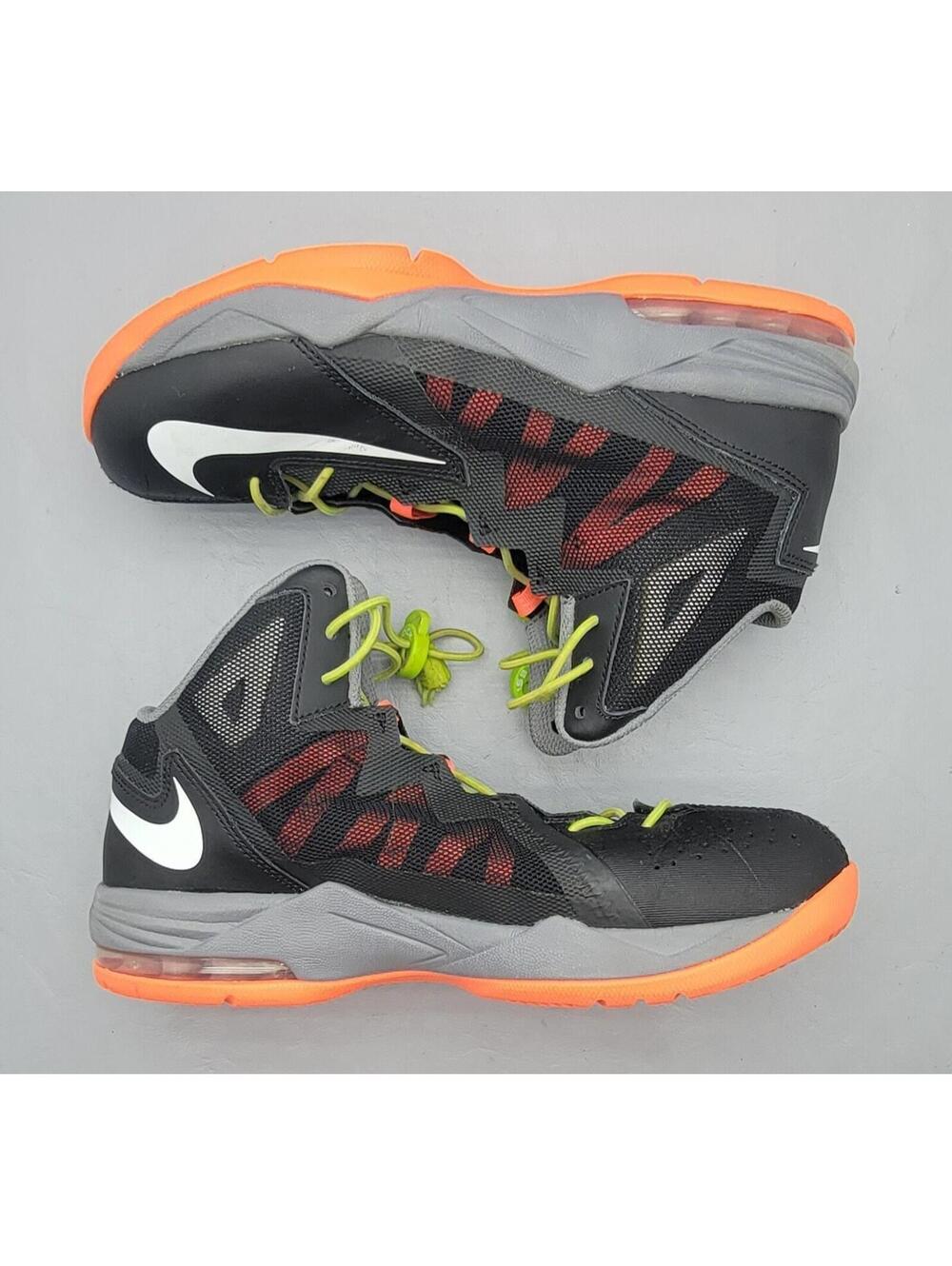 Nike Air Max Stutter Step 2 Men's Size 7.5 Black Orange Shoes 653455-001